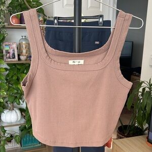 Bundle Sale Item: 4 items for $25 Madewell Ribbed Tank. Size Large. PTP 16.5”.